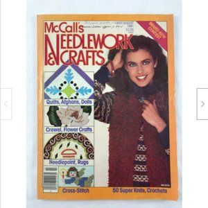 Vtg McCall's Needlework & Crafts Jul/Aug 1981 Magazine Retro Ads Patterns